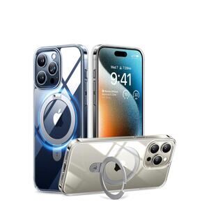 Clear iPhone 15 Pro Max Case Military Grade Drop w/ Kickstand Slim Soft Edge